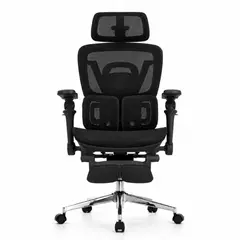 GENERICO - Silla Ergonomica Haven S100 Ultra Lumbar Anatomico Mesh Brazos 7D Negro