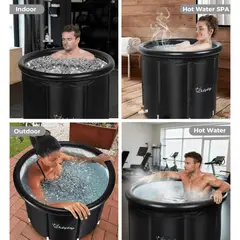 PIA HOME - Bañera Portatil Plegable De Adultos Ducha Hielo Y Caliente