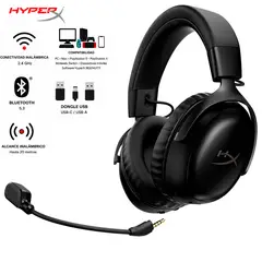 HYPERX - Audífonos Gamer Inalámbricos Cloud III S Wireless Bluetooth 5.3 2.4GHz Negro