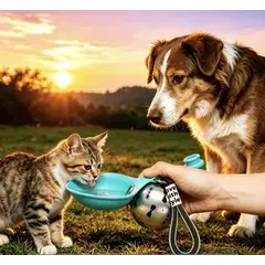 GENERICO - Tomatodo para Mascotas - Bebedero para Perro y Gato - Especial para Salidas al Parque 285ml