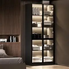 R&R MUEBLES - Vitrina Moderno Stephen Negro