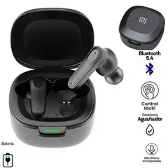 GENERICO - AURICULARES BLUETOOTH 5.4 EARBUDS XIAOMI REDMI A98 WIRELESS BLACK