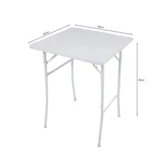 ATAHUALPA - Mesa Plegable 60x60-Blanco