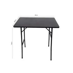 ATAHUALPA - Mesa Plegable 80x60- Negro