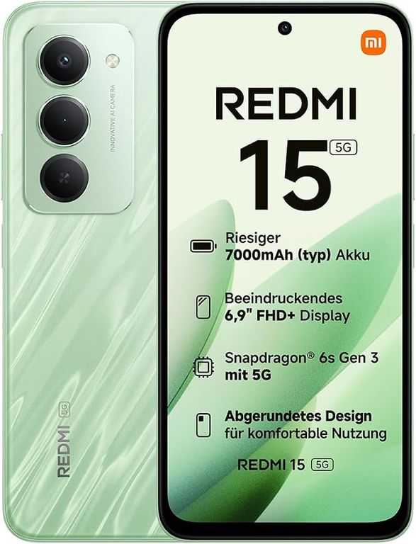 REDMI 15 5G 8GB 256GB LIBRE - COLOR VERDE