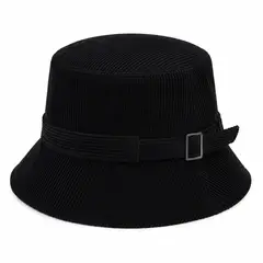 GENERICO - Sombrero Bucket de Tela Corduroy para Mujer