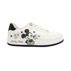 DISNEY CLASICOS - Zapatilla Mujer Casual Mickey Mouse Blanco