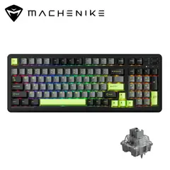 MACHENIKE - Teclado Mecanico Gamer Cableado KG98 RGB Gasket