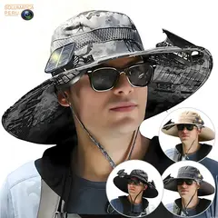 OEM - Sombrero Con Ventilador Solar - Recargable - Proteccion UV