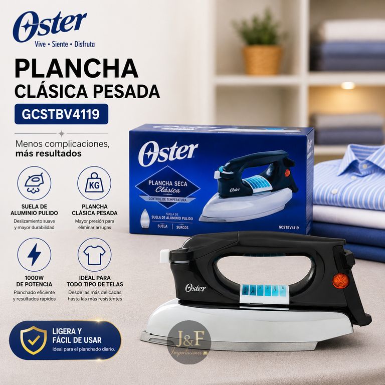 PLANCHA PESADA GCSTBV4119 CLASICA CON CONTROL DE TEMPERATURA