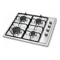 U BUY - Encimera Cocina A Gas Con Encendido Eléctrico 4 Quemadores C