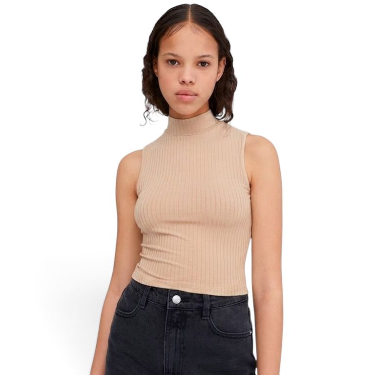 Crop basic Amanda Tomé Beige
