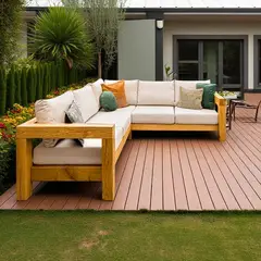 MOVENDA - Set de Terraza en L de Madera Golondrina