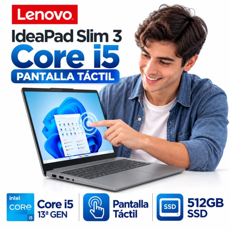 IdeaPad Slim 3 Pantalla Táctil Core i5-13420H 8GB RAM 512GB 