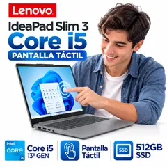 LENOVO - IdeaPad Slim 3 Pantalla Táctil Core i5-13420H 8GB RAM 512GB SSD 15.3" WUXGA Windows 11.