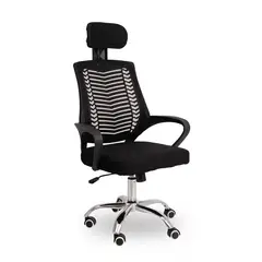 INIUS - Silla de Oficina Viggo con Cabecera Regulable Negro
