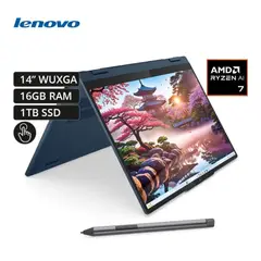 LENOVO - IdeaPad 5 14AKP10 Ryzen AI 7-350, 16GB RAM, 1TB SSD, 14″ WUXGA Táctil, Windows 11 + Lápiz