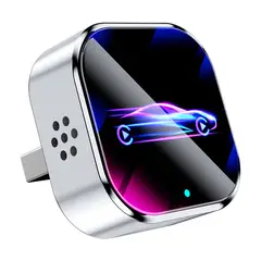 PUREPOWER - Adaptador CarPlay Inalámbrico y Android Auto, Mini Convertidor USB