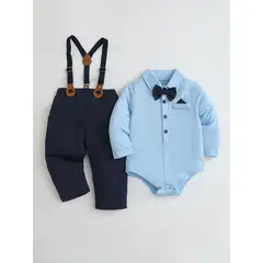 GENERICO - Traje Terno de Niño bebe - Pantalon+ Boddy+Corbata+Tirante