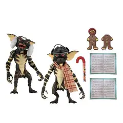 NECA - Gremlins - Figura a escala de 7 pulgadas, Set 1, 2pack - Christmas Carol Winter Scene -