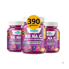 SOTTCOR - PACK 3 RE.NA.C UVA EN POLVO (RESVERATROL) CON VITAMINA B3 – 390 GOMITAS