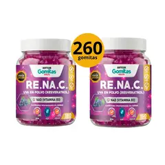 SOTTCOR LABS - PACK 2 RE.NA.C UVA EN POLVO (RESVERATROL) CON VITAMINA B3 – SOTTCOR 260 GOMITAS