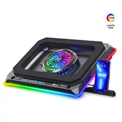 AIRBOOM - Cooler Para Laptop Revolution Ab057 Luces Led Rgb