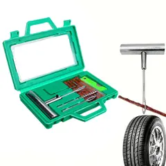 GENERICO - Kit Profesional para Reparar Neumáticos Sin Cámara Autos y Motos