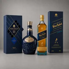 JOHNNIE WALKER - Whisky Blue Label 750ml - Chivas Royal Salute 750ml