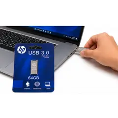 GENERICO - Memoria USB HP 64GB USB 3.0 Metálica Alta Velocidad