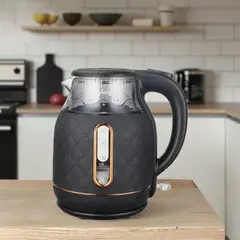 GENERICO - Hervidora eléctrica en vidrio borosilicato 2L NEGRO