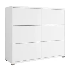 R&R MUEBLES - Cómoda Moderno Dawson Blanco