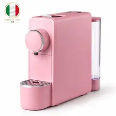 EXPRESSO DUE - Maquina de café Expreso Italiana Rosada con capsúlas - EspressoDue Marta 19 Bar