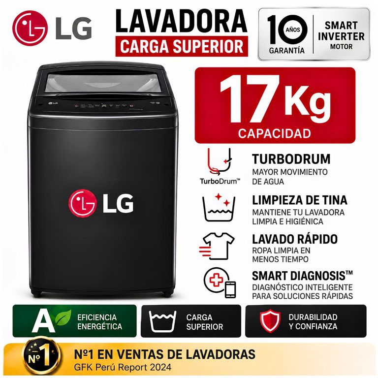 Lavadora de 17 kg WT17OBVTB
