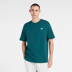 NEW BALANCE - Polo Hombre Sport Essentials Cotton Verde