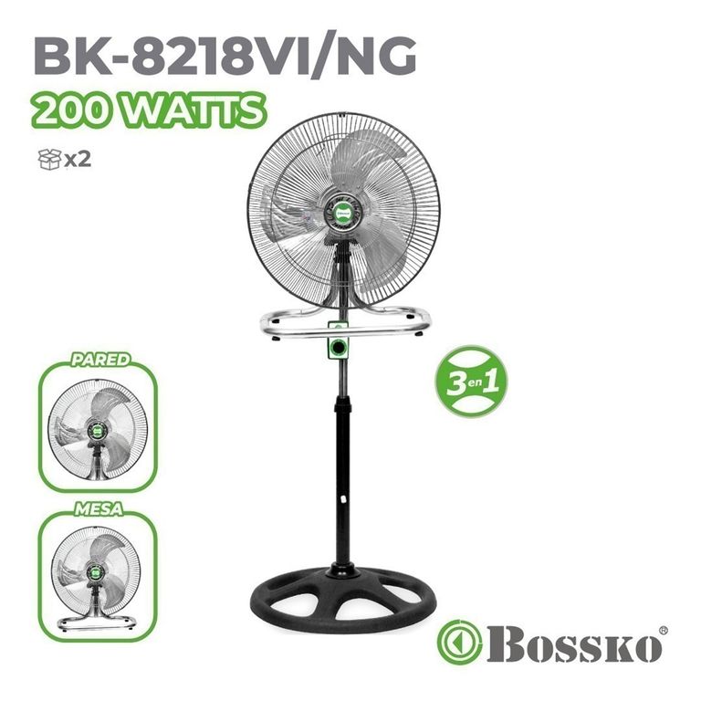 Ventilador 3 aspas BK-8218VI/NG 18" 3 en 1