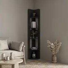 TUHOME - Estante Esquinero Home-E7 Wengue 180,6x30,0x30,0 Cm
