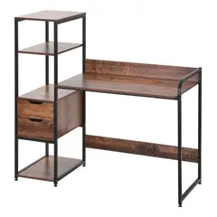 ANYHOGAR - Mesa Con Patas, Con Cajón, De Madera, Para Almacenamiento.