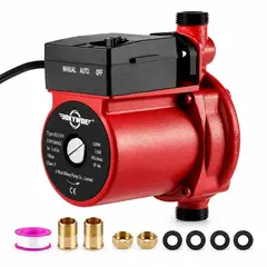 BUYPAL - Bomba Presurizadora de Agua Automática 120W 26 L/min 10 m 220V Roja