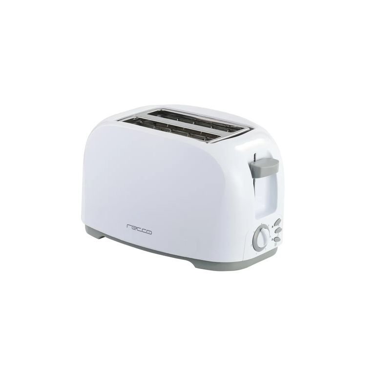 Tostadora Eléctrica Recco RTO-CROSTIN2 2 Rebanadas 800W Blanco/Gris