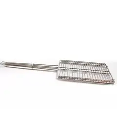 SHOPSMART - Parrilla de Mano en Acero Inoxidable