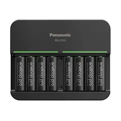Panasonic - Pilas Recargables Eneloop Pro 2500mAh x8 AA + Cargador BQ-CC63