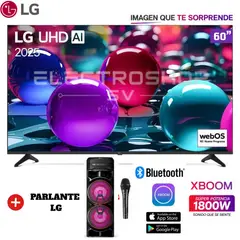 LG - Televisor 60 Smart WebOs 60UA8000PSB UHD 4K AI +Torre