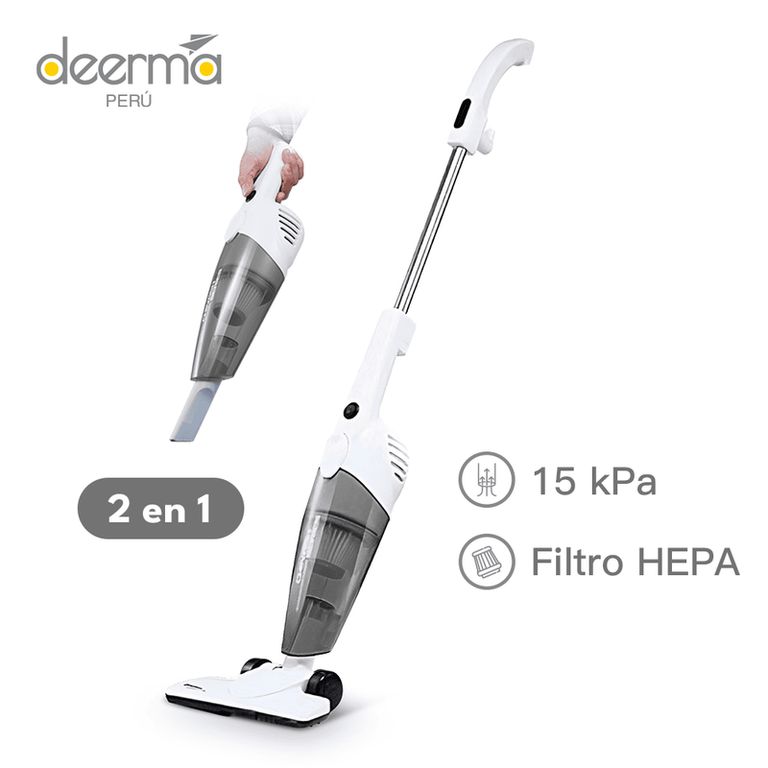 Aspiradora Vertical 2 en 1 DX118C Gris - 600W Filtro HEPA