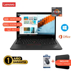 LENOVO - LAPTOP REACONDICIONADA T14 RYZEN 5 5650U/ 16GB RAM/ 512 SSD/ 14"