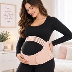 GENERICO - FAJA DE EMBARAZO I SOPORTE ABDOMINAL PRENATAL I AJUSTABLE I COLOR BEIGE