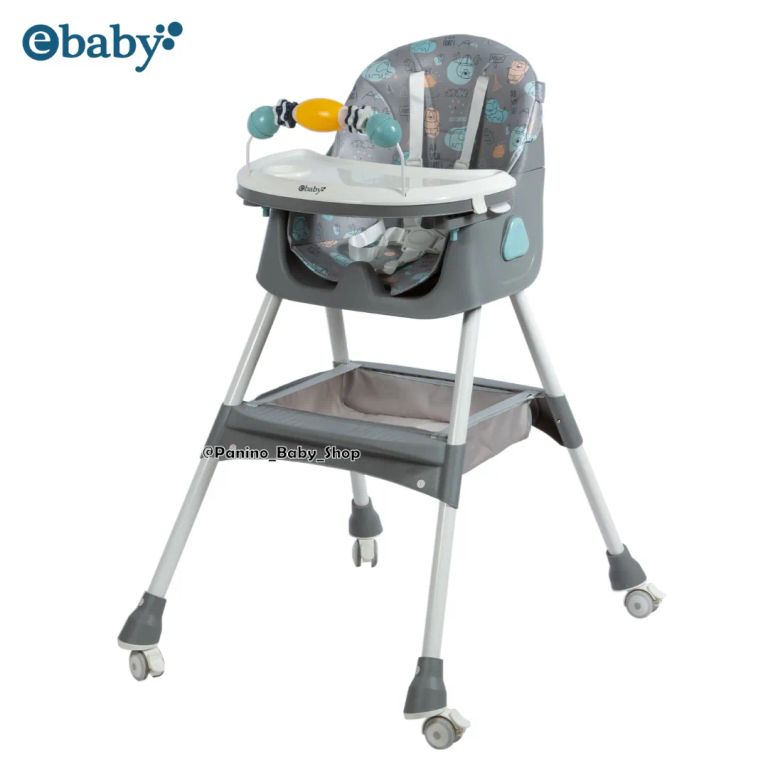 Silla de Comer Plegable con Porta Celular -LULU- Gris
