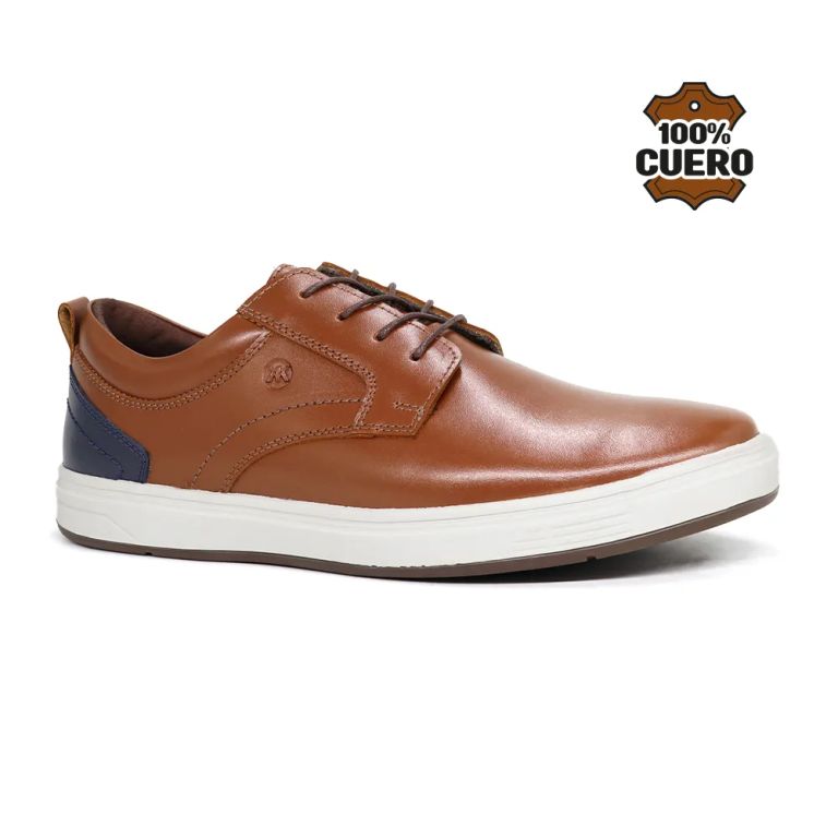 Zapatos Casuales para Hombre de Cuero ZP25-CL26Q3 Habano