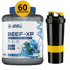 Applied Nutrition - BEEF-XP 1.8KG BEEF PROTEIN SABOR BLUE RASPBERRY CON SHAKER 3 CUERPOS