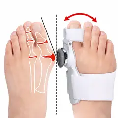GENERICO - Corrector de Juanete Ajustable con Control de Ángulo para Alivio del Dolor